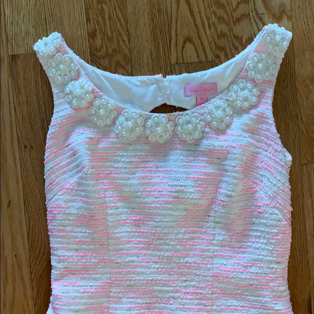 Lilly Pulitzer Dress with pearl neckline - Picture 3 of 5
